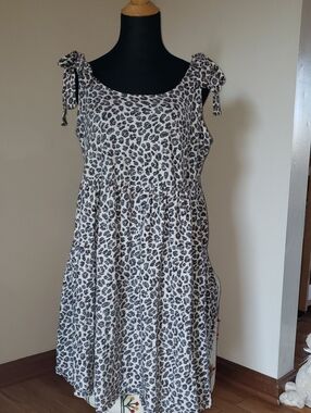 torrid Leopard Print Dress - Black & Cream